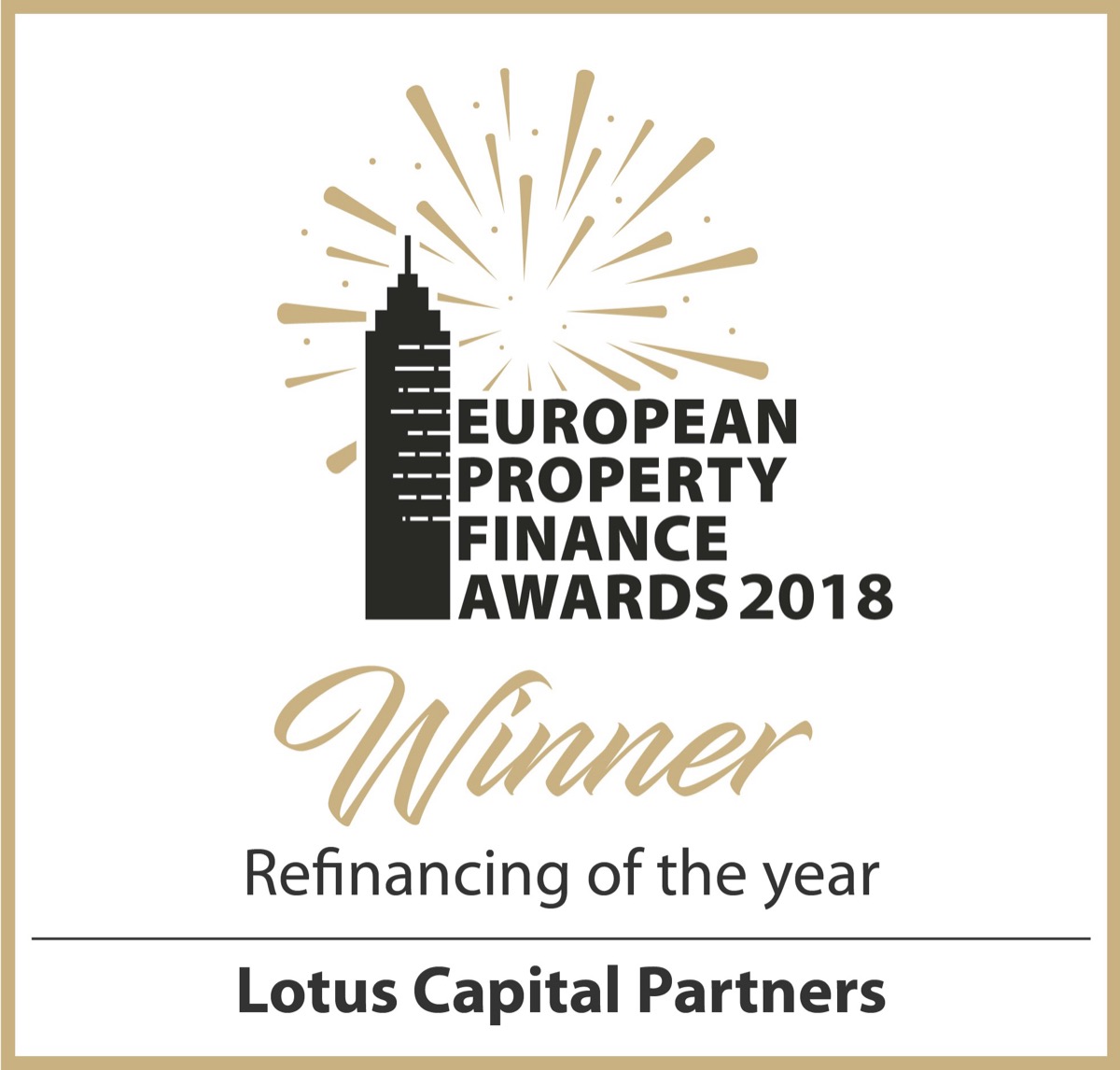 Lotus Wins Refinancing of the Year at European Property Finance Awards
